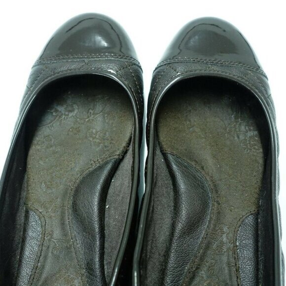 B.O.C. Ballerina flats Women size‎ 8.5 Brown Faux Leather quilted cap toe - Picture 9 of 10
